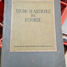 Studii si articole de istorie I