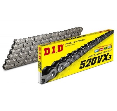 Lant transmisie 520x112L X-ring DID Pro Street 520VX3 - culoare: argintiu foto