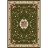 Covor Model Lotos 1525-310, Marime 80 x 150 cm, Verde, Inaltime Fir 8 mm, Antialergic, Polipropilena, Living, Dormitor, Sufragerie, Birou