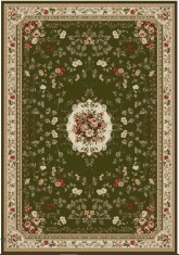 Covor Model Lotos 1525-310, Marime 80 x 150 cm, Verde, Inaltime Fir 8 mm, Antialergic, Polipropilena, Living, Dormitor, Sufragerie, Birou
