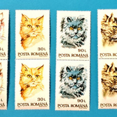 TIMBRE ROMÂNIA LP 1315/1993 -PISICI -Serie în pereche -MNH