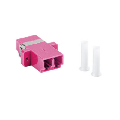 Adaptor retea fibra optica cu conectori LC UPC, Lanberg 43377, MM DUPLEX OM4, violet foto