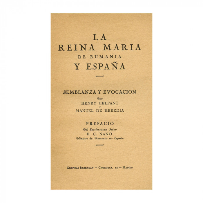 Henry Helfant, Regina Maria a Rom&acirc;niei și Spaniei, 1940