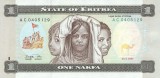Eritreea Bancnota 1 Nakfa 1997 P-1 UNC Necirculata - Bancnote Africa