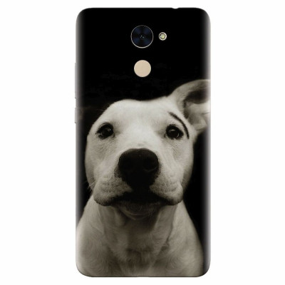 Husa silicon pentru Huawei Enjoy 7 Plus, Funny Dog foto