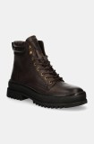 Blauer bocanci de piele IUKA barbati, culoarea maro, F4IUKA01.LEA