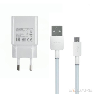 Incarcatoare Huawei HW-050200E01 2A + Cable USB To Micro USB LX0857, White, OEM, LXT foto