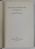 ENGLISH LITERATURE , A PORTRAIT GALLERY by OLIVER WARNER , 1964