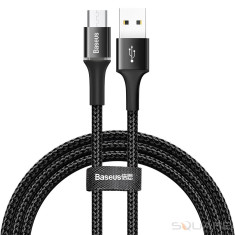 Cabluri Baseus, Halo Data cable, USB for Micro USB, 3A, 1m, Black