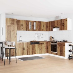 vidaXL Dulap de bucătărie cu ușă Kalmar 2 pcs Maro 80 x 46 x 81.5 cm 3315009