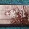 SUPERBA fotografie , anul 1890 ,atelier S SCWARZ ,Calea Rahovei nr 34 . Tanara in costum traditional .de colectie .dimensiuni 11 cm x 6 cm