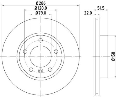 Disc frana MERCEDES C-CLASS (W203) (2000 - 2007) KRIEGER 0950004090 foto