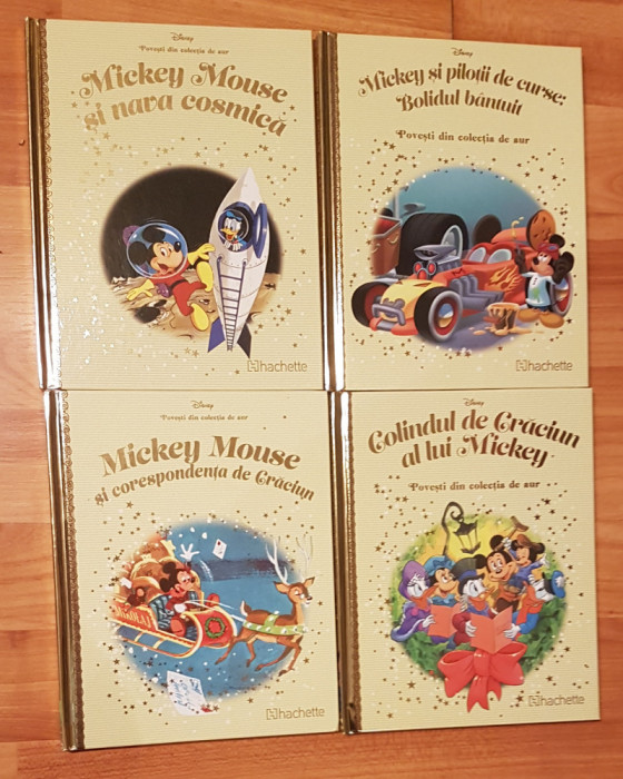 Set 4 carti Mickey Mouse. Povesti din colectia de aur. Disney