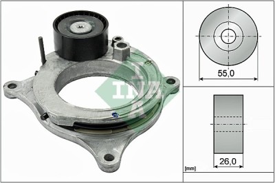 INA 534 0598 10 Intinzator curea, curea distributie foto