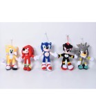 Jucărie de Pluș Sonic 25 cm, 6 Tipuri, Material Poliester, Recomandat 3+ ani