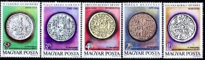 C5583 - Ungaria 1979- Numismatica 5v..nestampilat MNH foto