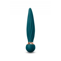 Vibrator Rotativ Sugar Pop Twist, 7 Moduri, USB, Silicon, Verde, 16 cm