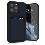 Husa kwmobile pentru Apple iPhone 13 Pro, Silicon, Albastru, 55969.17, Carcasa