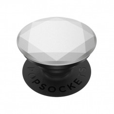 Suport pentru telefon - Popsockets PopGrip - Metallic Diamond Silver