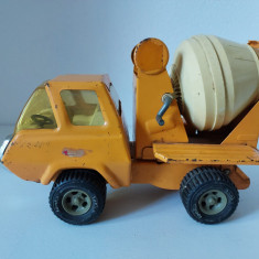 Masina metal si plastic Tonka Made in Japan, anii 60-70, camion betoniera