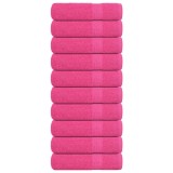 Gossi prosoape de dus, frogn, 10 buc., roz, 70x140 cm, 360 g/m2