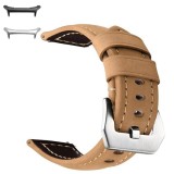 Curea piele naturala compatibila Samsung Galaxy Watch Ultra, Kaki