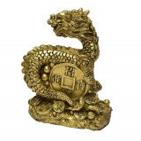 Dragon auriu cu moneda chinezeasca