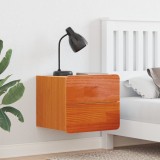 vidaXL Noptieră Maro ceruit 39 x 34 x 33 cm Lemn masiv de pin