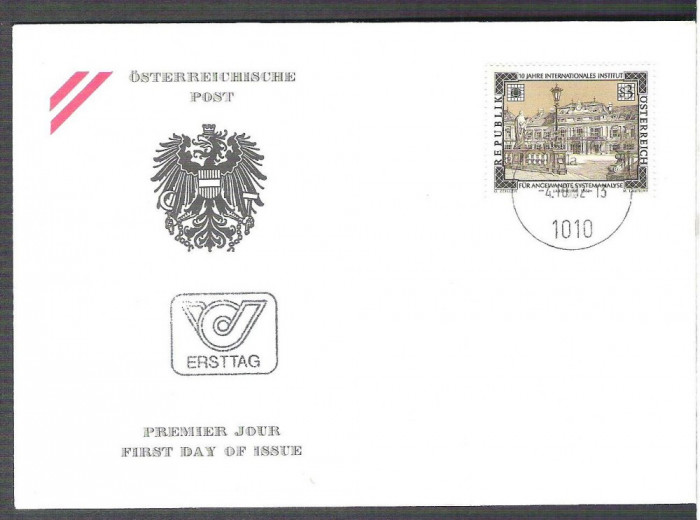 Austria &Ouml;sterreich 1982 10 Jahre Institut FDC K.191