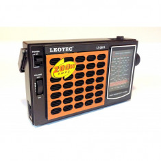 Radio Leotec LT-2011, cu 11 benzi radio, alimentare 220v si baterii