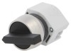 Comutator Rotativ 22mm Negru 2 Poziții