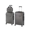 TraveLux Pro XVII set 3 valize gri ABS roti 360 maner telescopic incuietoare cod