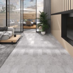 vidaXL Plăci pardoseală autoadezive, gri păm&acirc;ntiu, 5,02 m&sup2;, PVC, 2 mm 146599