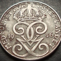 Moneda istorica 2 ORE - SUEDIA, anul 1946 * cod 5131 = excelenta