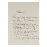 Alexandru Ciura, scrisoare expediată lui I. L. Caragiale &bdquo;nenea Iancu&rdquo;, 1911