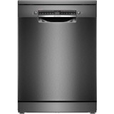 Masina de spalat vase Bosch SMS4EMC06E, 14 seturi, 6 programe, Home Connect, Silence Plus, Motor EcoSilence Drive, Clasa B, 60 cm, Inox negru