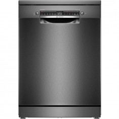 Masina de spalat vase Bosch SMS4EMC06E, 14 seturi, 6 programe, Home Connect, Silence Plus, Motor EcoSilence Drive, Clasa B, 60 cm, Inox negru