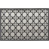 Covor Bucătărie 40X60 Cm &ndash; Geometric Negru Compozitie 100% Polyester Moftx