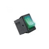 Comutator basculant 1 circuit 2 pozitii 12V 15A cu bec verde incastrare 19x13mm HOME, Home By Somogyi