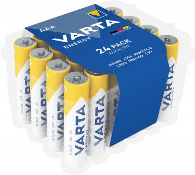 Baterii Alcaline AAA LR3 1.5V Varta Energy Blister 24 foto