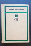 Matematici pentru economiști, vol. II - I. Craiu, Gh. Mihoc, V. Craiu