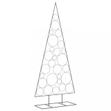 Cumpara ieftin Brad de Craciun din metal pentru decor, negru, 210 cm