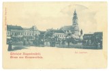 4990 - ORADEA, Market, Litho, Romania - old postcard - unused, Necirculata, Printata