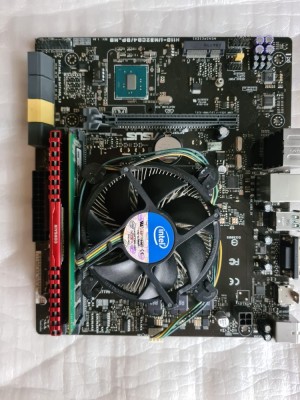 Kit Asus H110 + i5 6400 + 8gb ddr4,socket LGA1151,cooler,shield foto