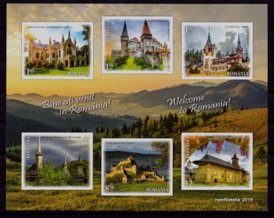 ✅RO 2019 ,LP 2239 a ,&amp;quot;Bine ati venit in Romania&amp;quot;, bloc ned.791,MNH, tiraj 3.900 foto