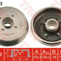 Tambur frana RENAULT CLIO III (BR0/1, CR0/1) (2005 - 2012) TRW DB4363