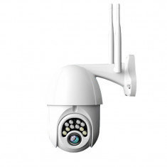 Camera Supraveghere IP PTZ Techstar® P16, Wireless Doua Antene 5db, 355°, 1080p, IR+LED, Exterior, ONVIF, NVR, Senzor Miscare, Zoom Digital x4