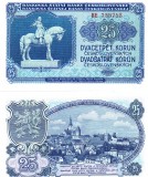 Cehoslovacia 25 Korun 1953 P-84b UNC