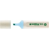 Textmarker Edding Ecoline 24, corp din plastic reciclat, varf tesit, 2-5 mm, albastru pastel