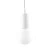Lampă Suspendată Diego Alb Pvc 1 Bec Neregulat Modern De Interior